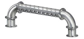 10 TAP BRUSHED SS 6" Dia. GOLDEN GATE "U" TOWER CLD