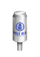 BR VINYL WRAP SILVER BEER CAN (CHR) TAP HANDLE